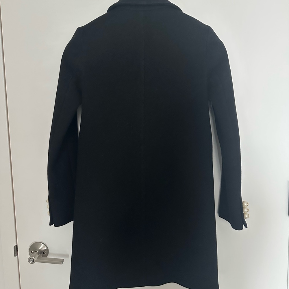 Gucci Black Wool Coat with Gold Buttons - Picture 6 of 8